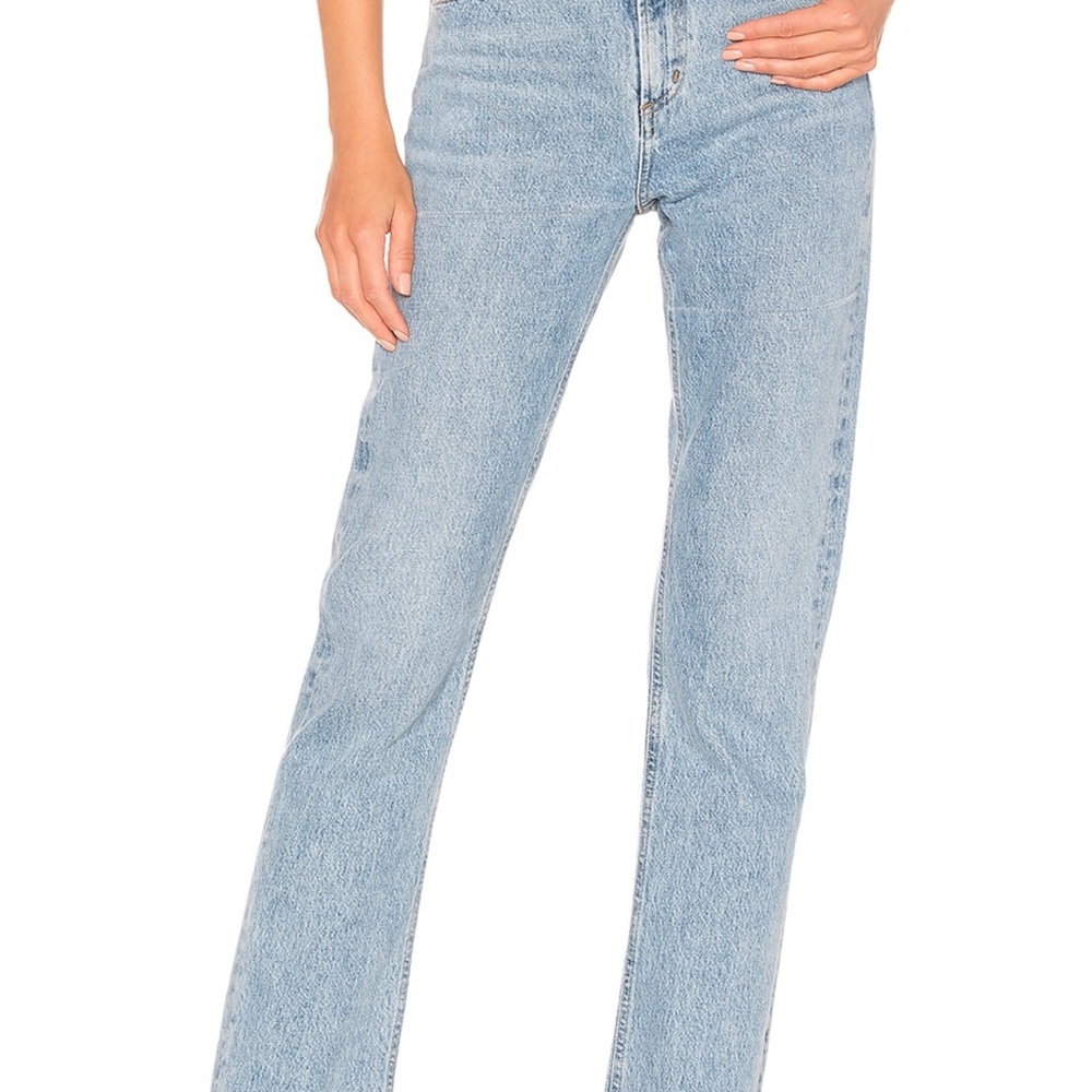 Agolde Cherie High Rise Straight Jeans in Merit size 27